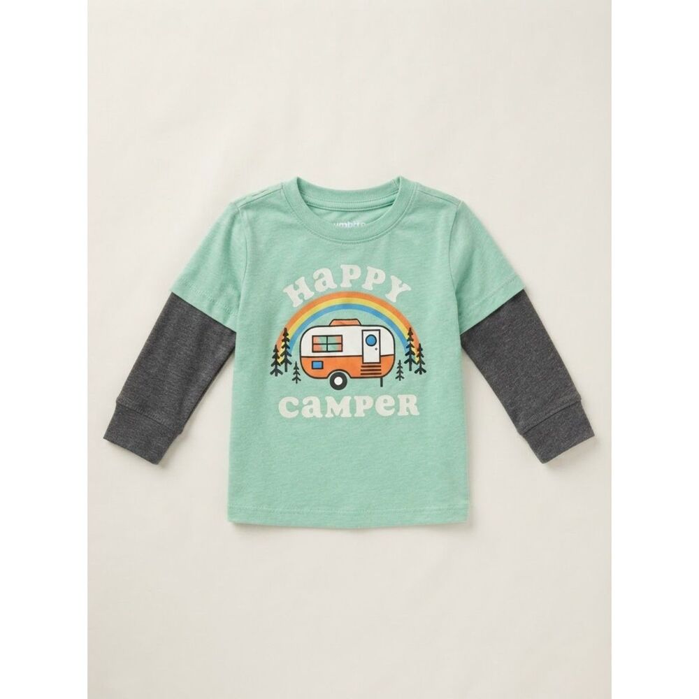 Toddler Boys Jumping Beans Size 18M 'Happy Camper' Long Sleeve Shirt